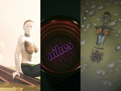 Nikes. An homage to Frank. 3d 3d animation 3d art 3d artist 3d modeling cgi concept art frank ocean homage music art nikes tribute