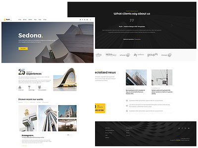 Rush - Architecture PSD Templates architect architect agency architecture building business construction creative designer interior property real estate