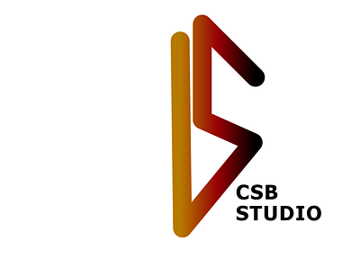 CSB STUDIO branding design flat logo minimal