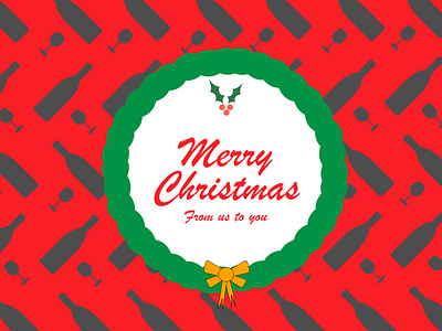Merry Christmas from us to you! Social Media Post. branding design graphic design illustration logo vector
