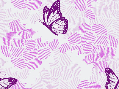 butterfly butterfly design folral pattern pattern design photoshop print purple vector