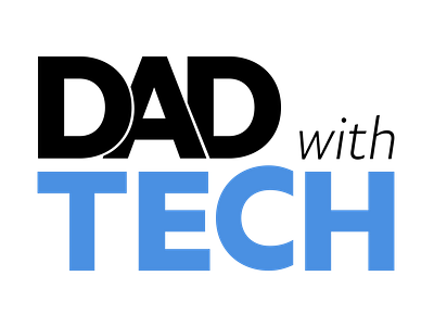 Dad with Tech blog branding identity logo typography