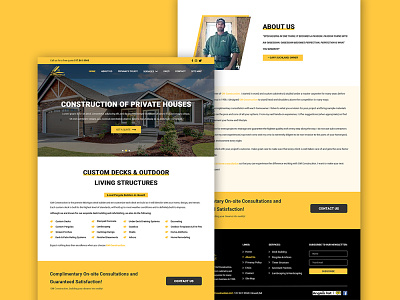 GM Constructions Website Redesign graphic design ui design uxdesign website website redesign