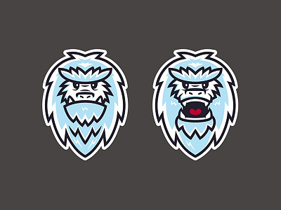 Yeti blue cold logo mascot monster polar snow winter yeti