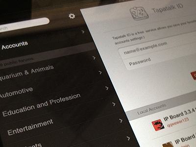 TapatalkID for iPad id ios ipad login tapatalk