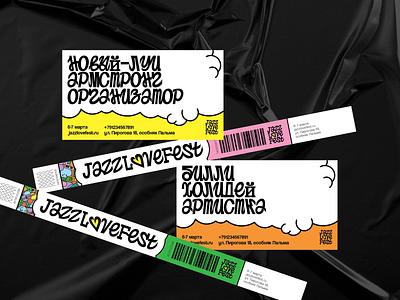 JAZZLOVEFEST | Jazz Music Festival Identity | Card & Bracelet