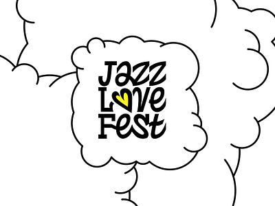 JAZZLOVEFEST | Jazz Music Festival Identity | Logo branding cartoon cheerful colorful concert design event festival graphic design identity illustration jazz logo logotype minimal music silhouette logo typography typography logo