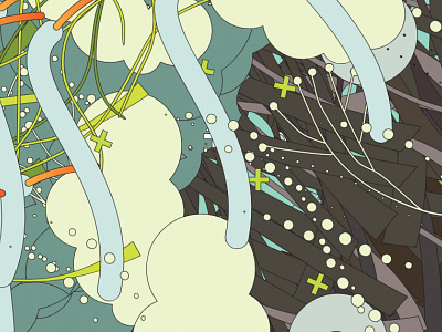 In The Weeds 002 Color abstract generative art