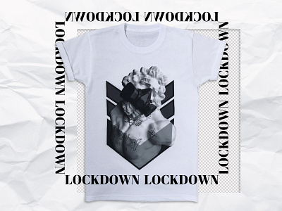 T-shirt Lockdown branding design lockdown merch merch design merchandise design t shirt t shirt design typography