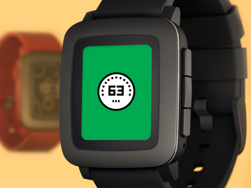 GPS Speed for Pebble Time alterplay animation app design interaction interface pebble speedometer time ui ux watch