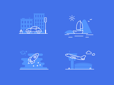 Gps Speed — Behance Icons airport car icons outlines plane rocket sea ship space stroke sun traffic