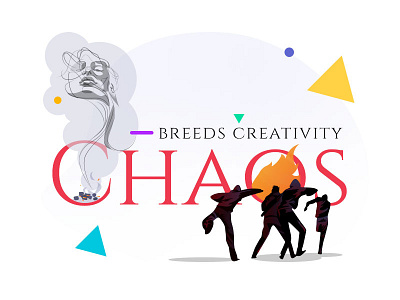 Chaos chaos creative fire illustration line art vandalism vector