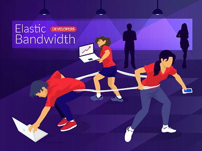 Elastic Bandwidth 02 dance floor developers elastic bandwidth lights