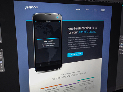 Mixpanel Android Landing Page