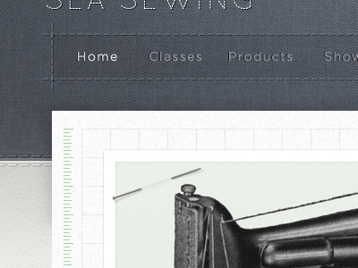 Seamstress Template fabric green grey grid leather quicksand texture vintage