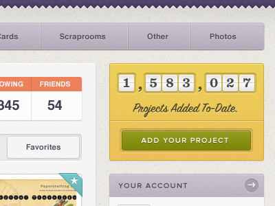 Projects Added To-Date blue green helvetica orange purple script texture ui ux yellow