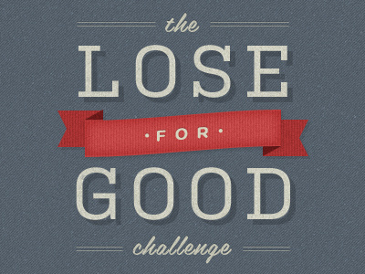 The Lose For Good Challenge beige belinda distressed grey kulturista red ribbon script texture vintage