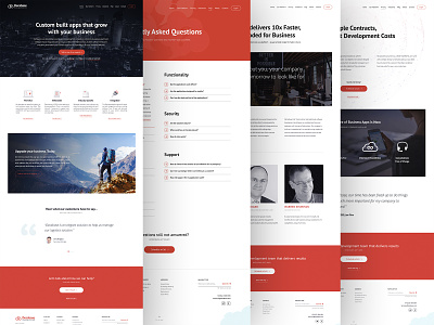 Decabase UI about bootstrap call to action clean company faq flat landing page modern services simple testimonials ui ux uxui web design webdesign