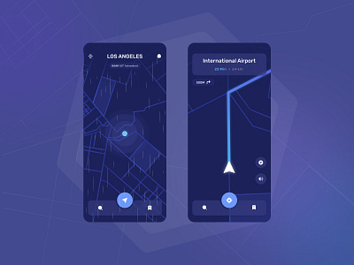 Maps Navigation Concept Rebound app clean concept design minimal mobile rebound simple ui uiux ux