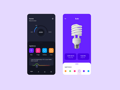 Smart Home app clean concept design dribbble energy mobile rebound smart home ui ui ux uiux