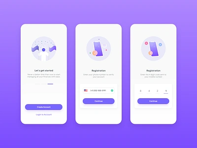 Phone Verification | Adobe XD Playoff adobe illustrator adobe xd design flat illustration minimal onboarding ui ui undraw ux vector