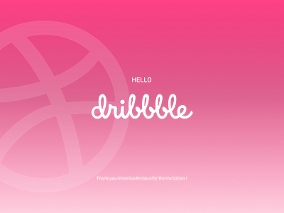 Hello Dribbble! hellodribbble ui