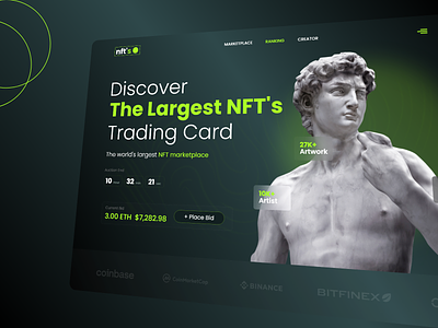 NFT Marketplace branding crypto news graphic design logo marketplace motion graphics nft nft marketplace ui