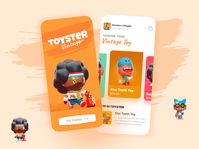 Toy Shop App Concept 3d creative design graphic design logo mobile app resourcifi shop store toy toy store toyshop ui ux