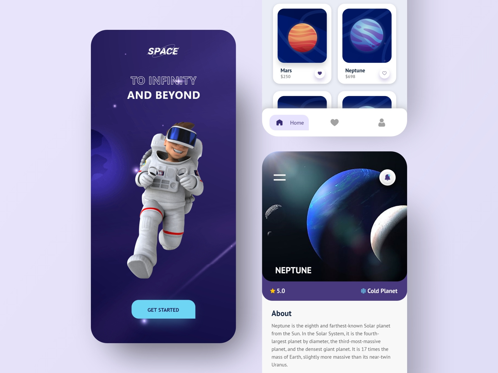 Space Mobile App by Resourcifi on Dribbble