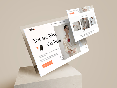 Luxury Clothing Brand - OBLIQ e shop ecommerce home landing page online shop online store product page sale store ui design web design website development