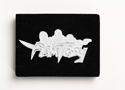Femtasy - Pin branding design feminism graphic design illustration logo merchandise pin prototype white