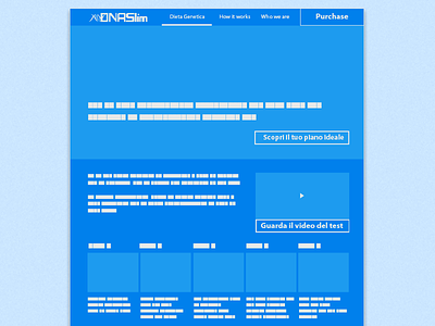 dietagenetica.it - Wireframe Home Page