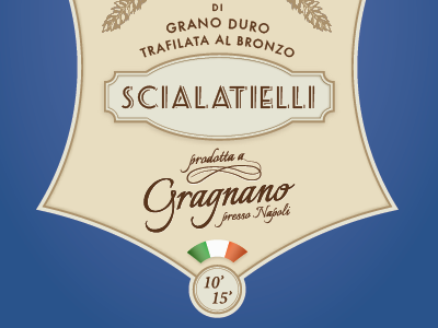 Pasta Label - V2 draft food label vintage