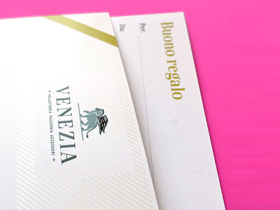 Venezia - Gift Card UV Details design details gift card logo uv details