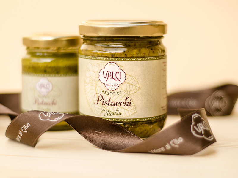 Pesto di Pistacchi pesto pistacchi pistachios label food italian sicilia handcrafted sicily valci food label italian food