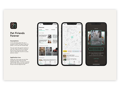 Designflows 2020 - Pet Friends Forever app design bendingspoons designflows discover domenico marco di donna icon map paywall pet ui ui deisgn uidesign uiux ux
