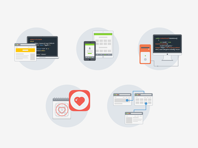 Website icons design development flat icon ios7 mobile portfolio prototype responsive services ui web