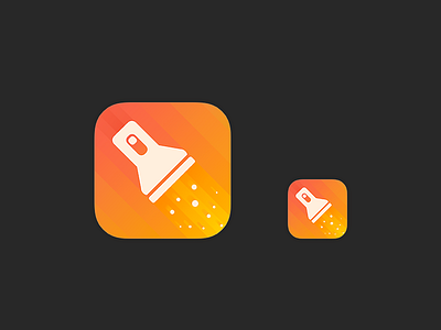 Glowee app icon app design flashlight flat glowee icon ios ios7 light