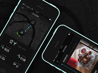 Route tracker app app beer design development ios iphone map mobile route tracker ui ux