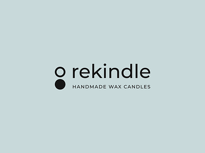 Rekindle candles logo art direction brand branding design graphic design identity logo logotype typography