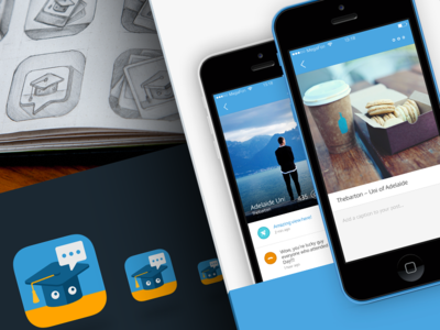 Peekd app app comment design feed icon mobile photo post reply ui user ux