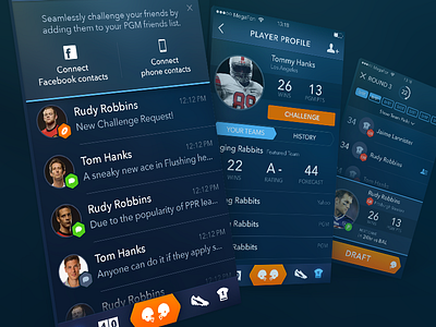 Fantasy Football App app design development football ios iphone mobile sketchapp sport ui ux