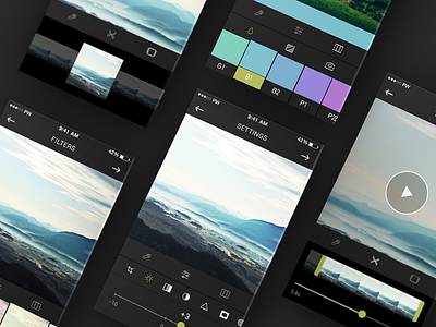 Kulture - Camera Screens app camera design development effects ios mobile photo social ui ux video