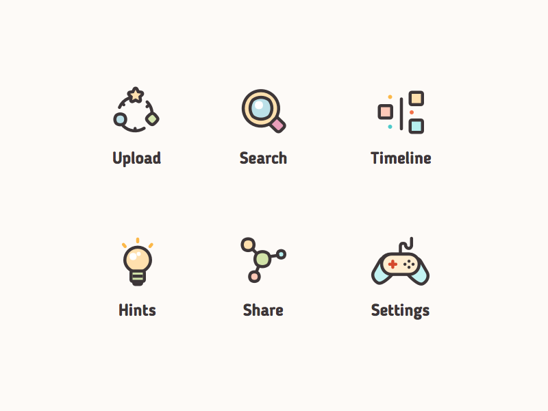 Kids icons flat sketch vector baby ui kids set design mobile app icon