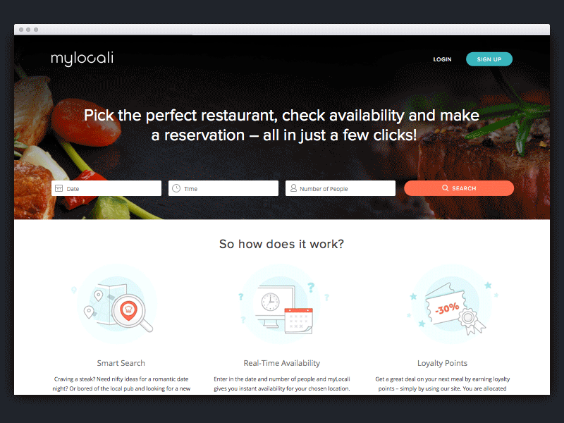 myLocali is live! animation booking design illustration responsive search site ui ux web