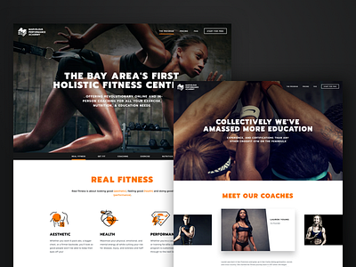 CrossFit website dark design fitness gym landing page photo site sport ui ux web