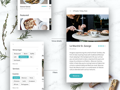 Restaurant booking app app booking cafe design filter ios mobile reservation restaurant saas search sort