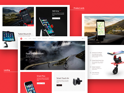 OSO landing page and e-commerce website adobe xd banner card design e commerce holder home page landing product shop shopify store