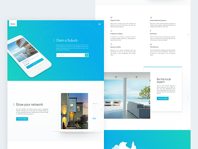 RE4U landing page design