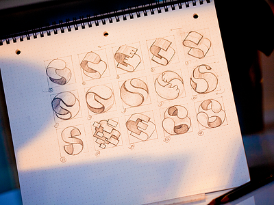 S logo sketches